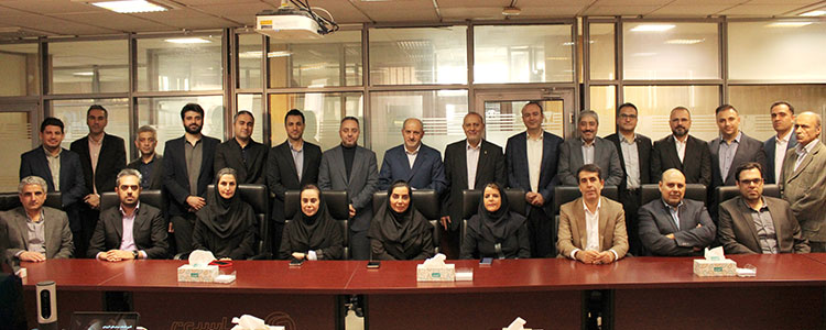 بازدید مدیرعامل محترم بانک پارسیان از شرکت تأمین خدمات سیستم‌های کاربردی کاسپین